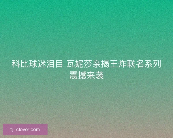 科比球迷泪目 瓦妮莎亲揭王炸联名系列震撼来袭